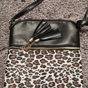 New animal print crossbody purse